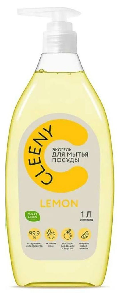 

Гель для мытья посуды Cleeny с ароматом лимона, 1 л