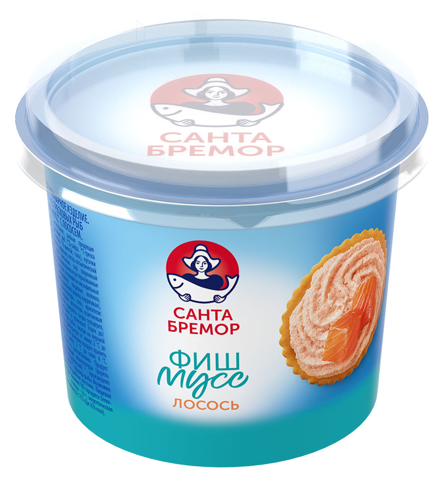 

Паста из тресковых рыб Санта Бремор Фиш-мусс с лососем, 140 г