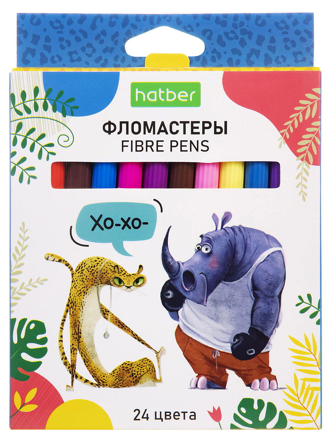 Изображение товара Фломастеры Hatber ECO ZOO, 24 цвета