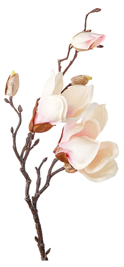 

Цветок искусственный Магнолия кремовая, 50 см