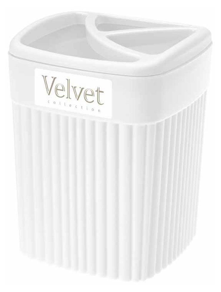 

Стакан для зубных щеток Econova Velvet Белый, 650 мл
