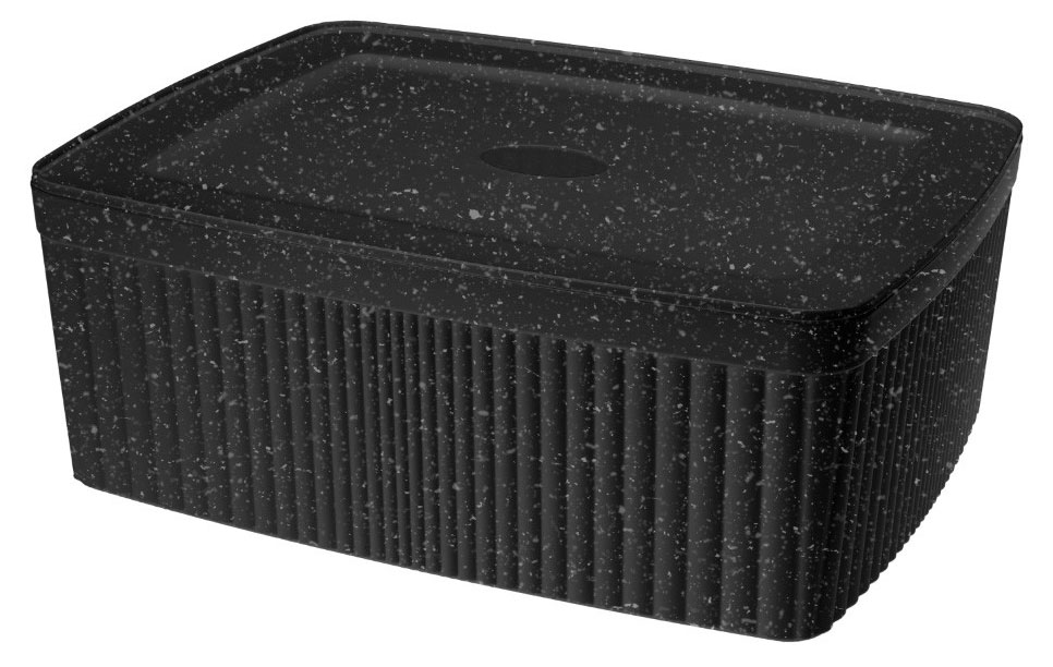 

Лоток с крышкой Econova Velvet черный гранит, 2,5 л