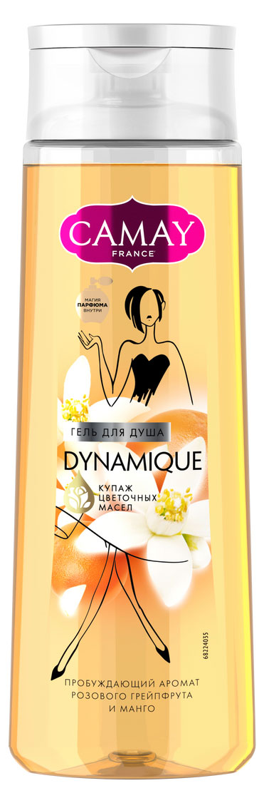 Camay | Гель для душа Camay Dynamique Grapefruit, 250 мл