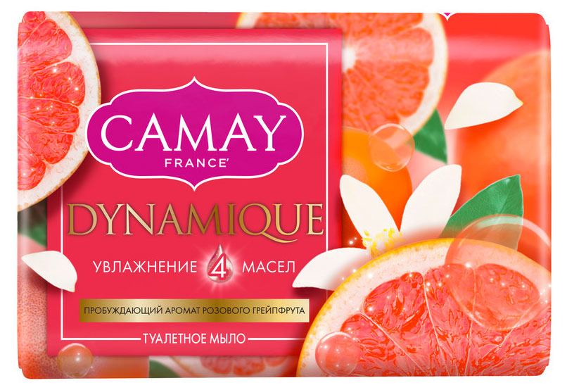 

Мыло туалетное Camay грейпфрут, 85 г