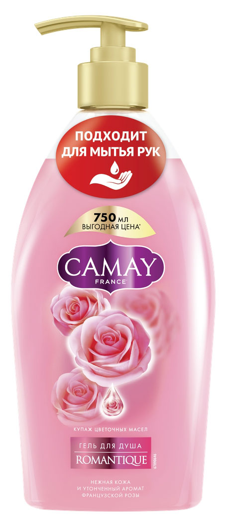 

Гель для душа Camay Romantique Французская Роза, 750 мл