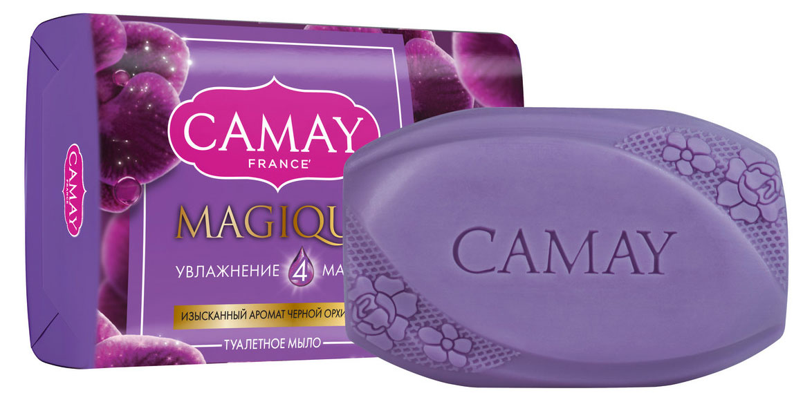 

Мыло туалетное Camay с ароматом черной орхидеи, 85 г