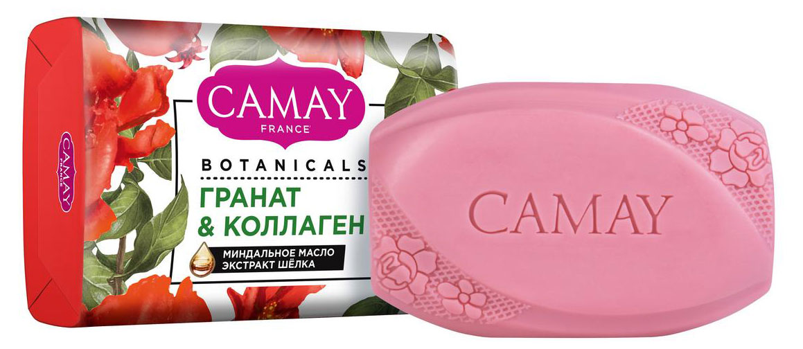 

Мыло туалетное Camay Botanicals Цветы граната, 85 г