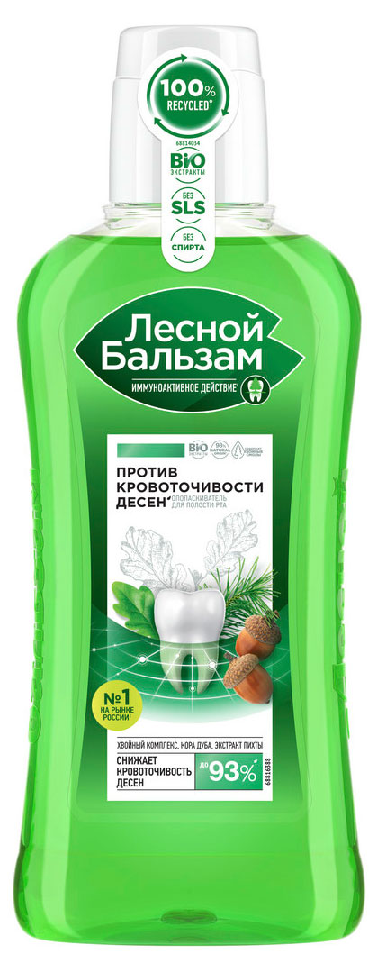 

Ополаскиватель для полости рта Лесной Бальзам с корой дуба, 400 мл