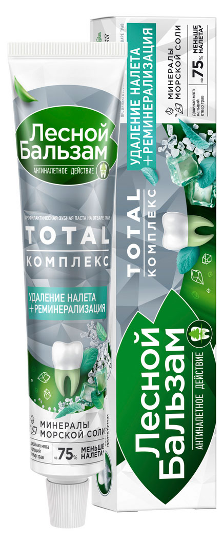 

Зубная паста Лесной Бальзам Total Комплекс на отваре трав, 75 мл