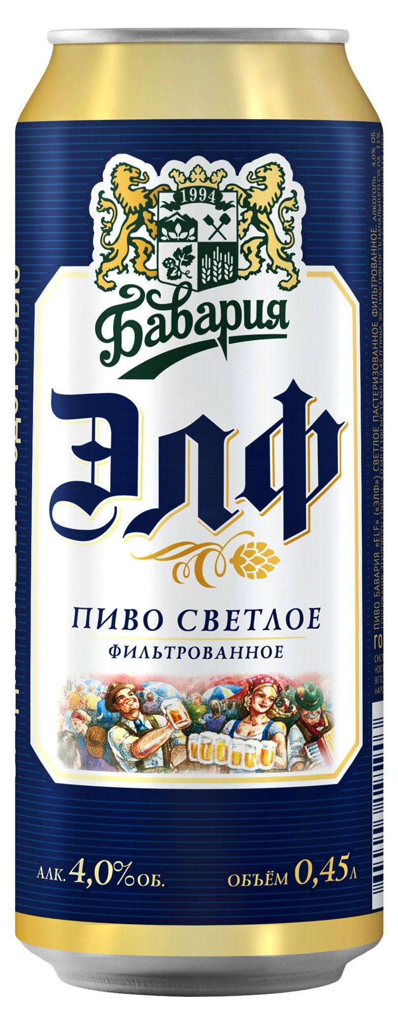 

Пиво Бавария Эльф светлое фильтрованное, 450 мл