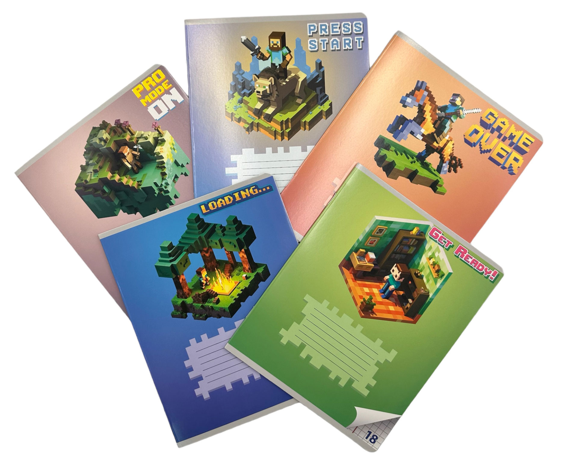 

Тетрадь Centrum My Game в клетку на скобе А5, 18 л