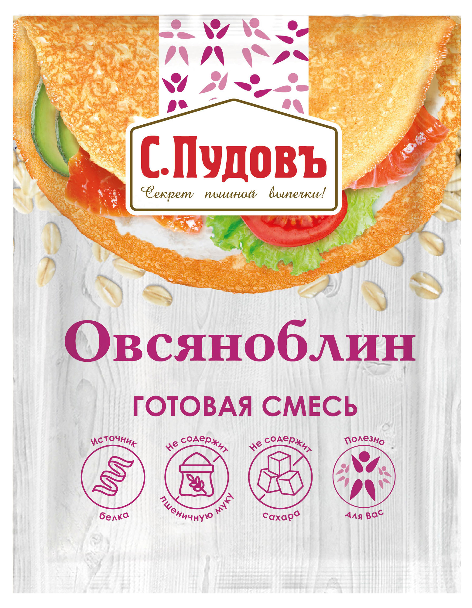 

Смесь готовая С.Пудовъ Овсяноблин, 50 г