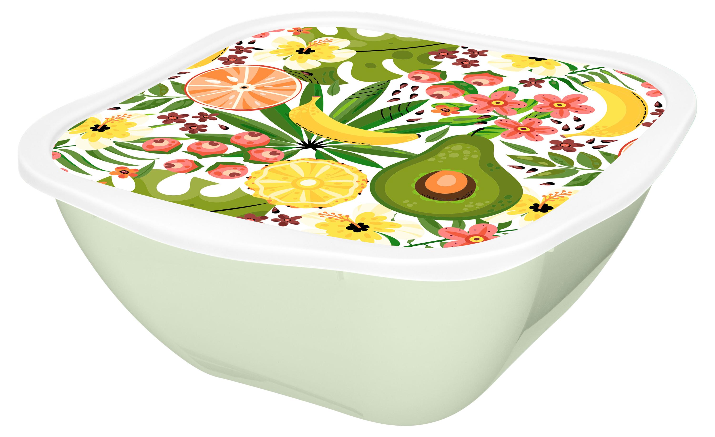 

Салатник Phibo с крышкой и декором, 1,8 л