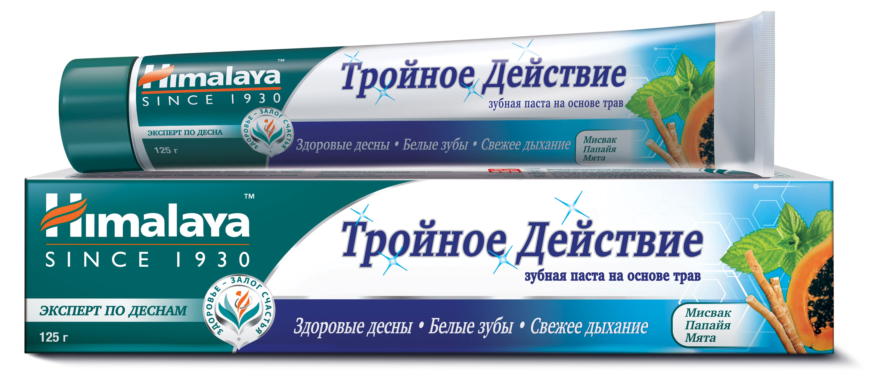 Изображение товара Зубная паста Himalaya Тройное Действие на основе трав, 125 г