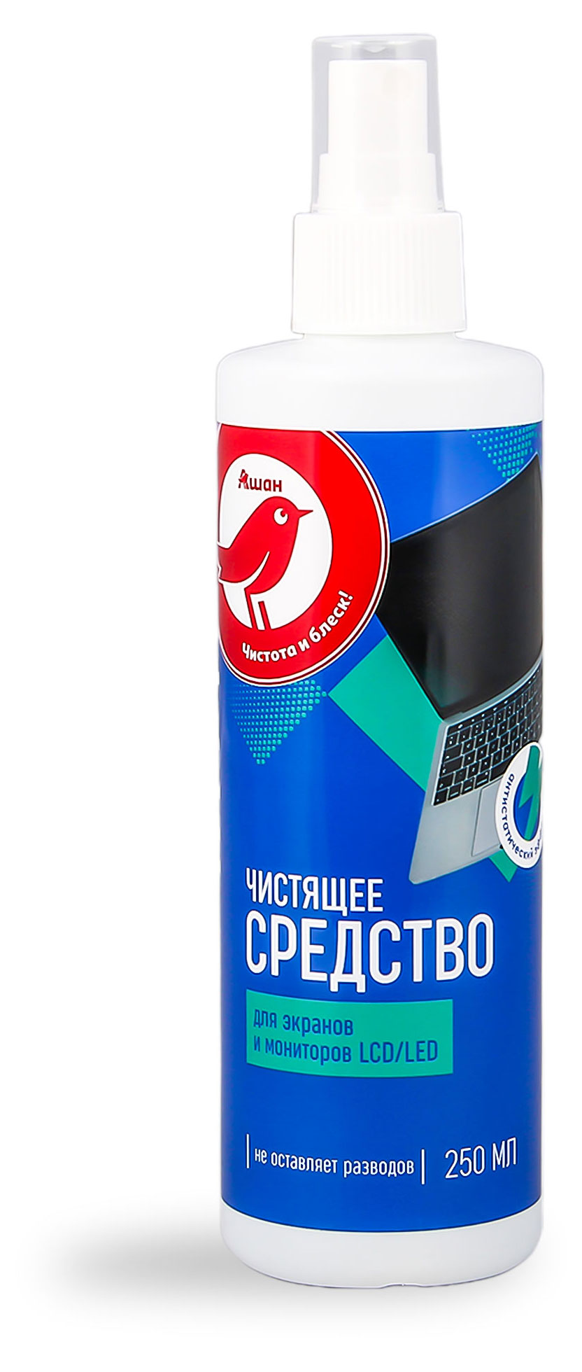 

Спрей АШАН Красная птица для экранов и мониторов LCD/LED, 250 мл