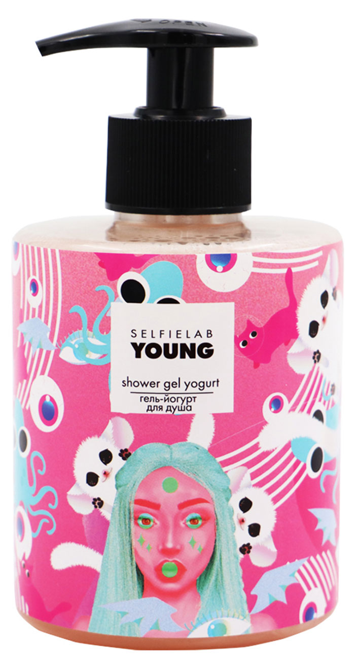 

Гель-йогурт для душа SelfieLab Young с экстрактами зеленого кофе и какао, 300 мл