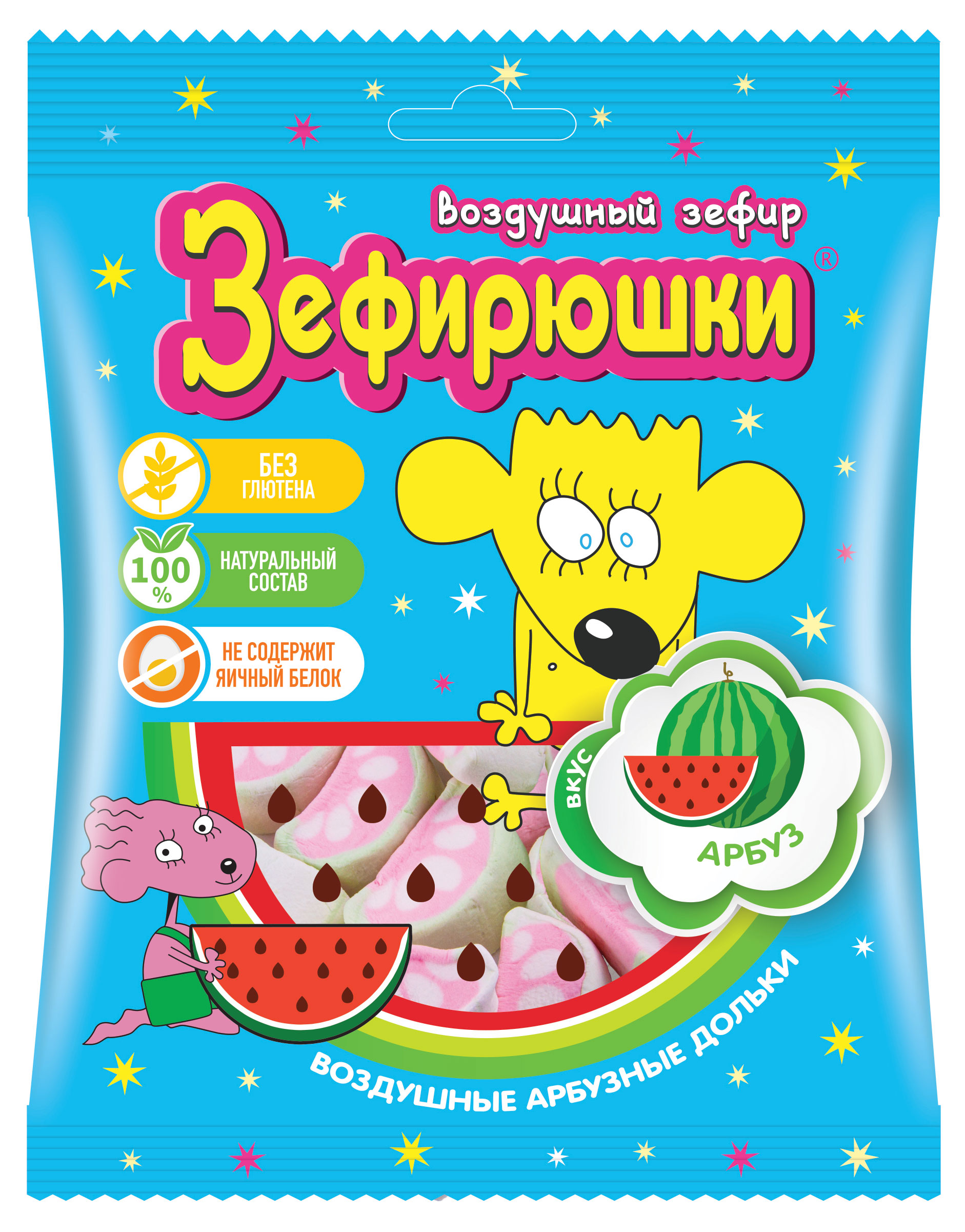 

Зефир воздушный Зефирюшки Арбуз, 40 г