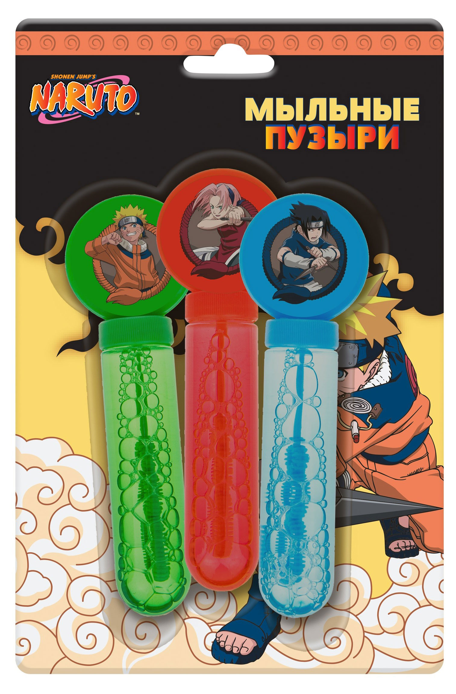 

Мыльные пузыри 1TOY Naruto, 3х38 мл