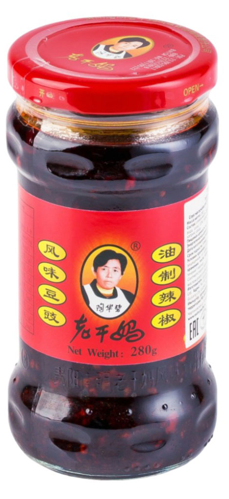 

Соус острый Lao Gan Ma Crispy Chilli in Oil с хрустящим перцем Чили, 280 г