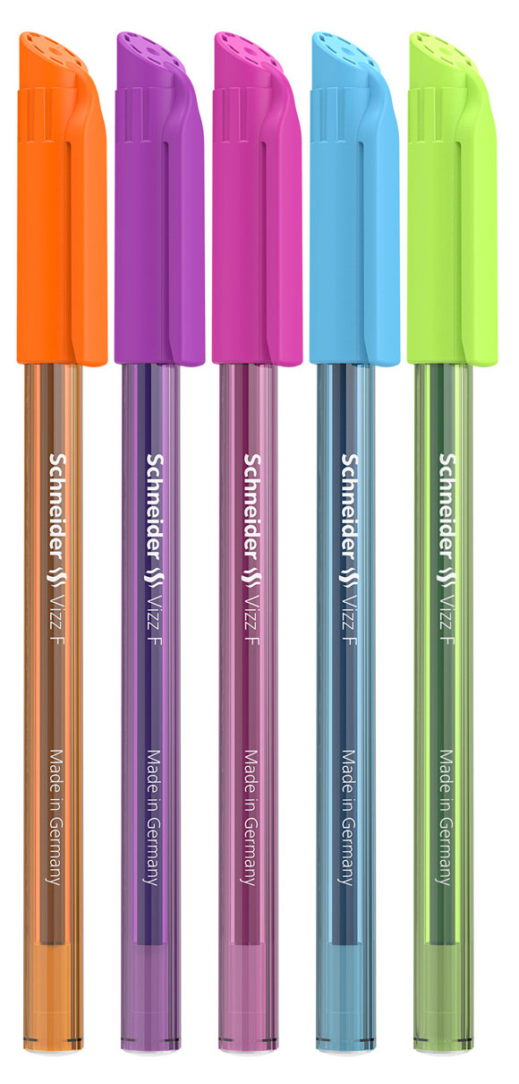 

Ручка шариковая Schneider Vizz F Neon синяя 0,8мм, 1 шт