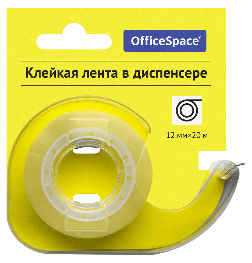 

Клейкая лента OfficeSpace прозрачная, 12ммх20м