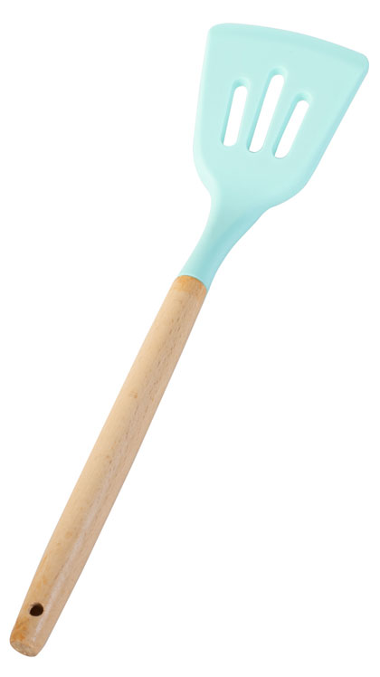 

Лопатка с прорезями Tiffany с ручкой бук мятный