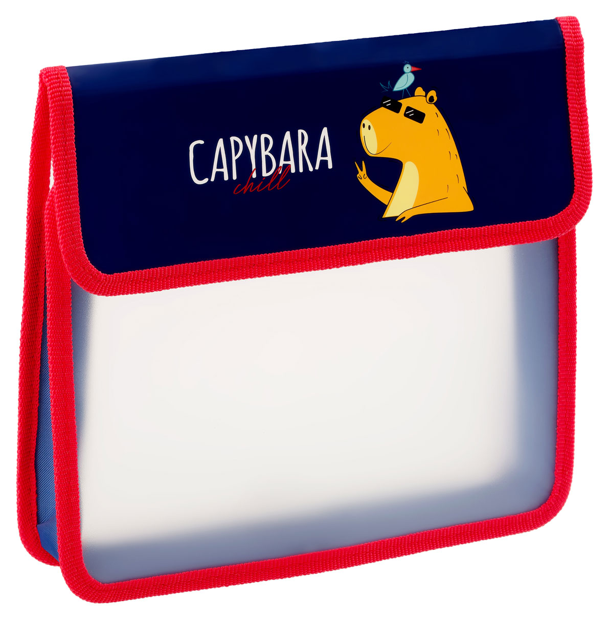 

Папка для тетрадей ArtSpace Capybara 1 отделение А5 пластик на липучке