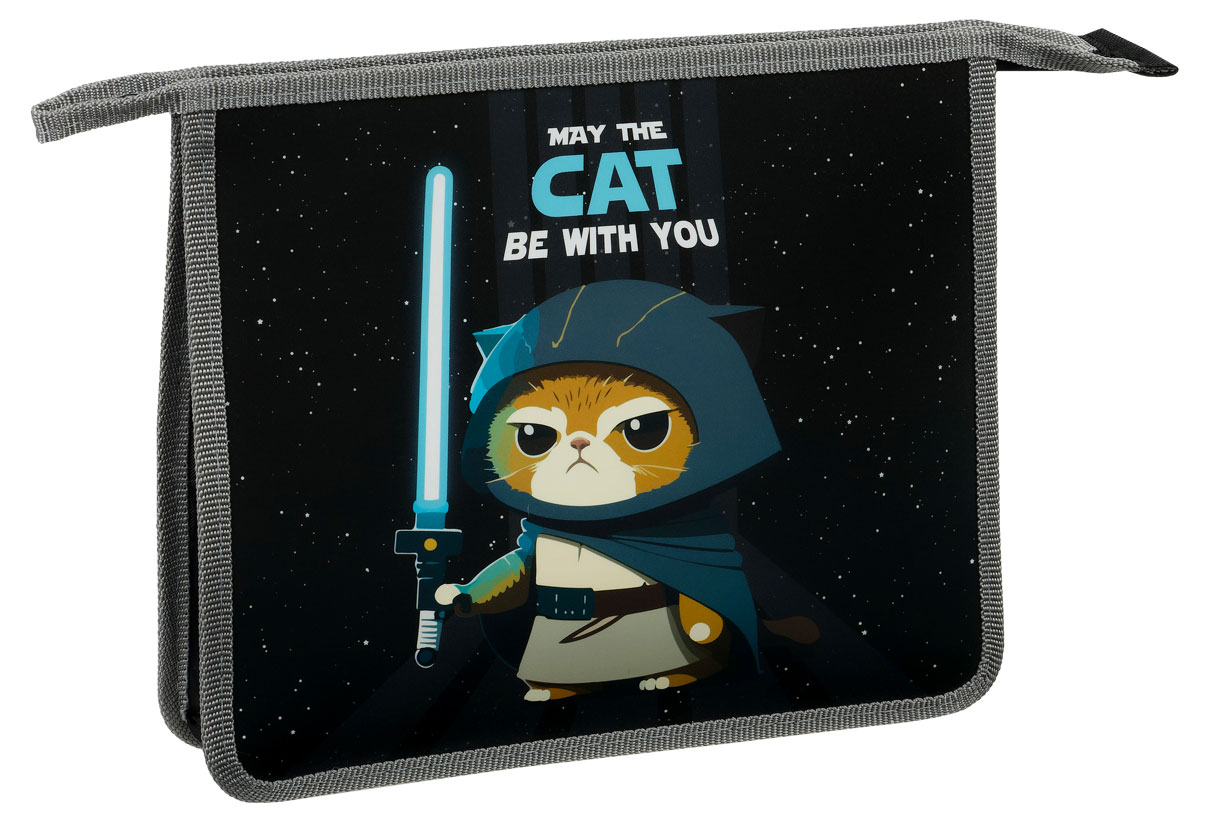 

Папка для тетрадей ArtSpace Cat with you 1 отделение А5 пластик на молнии