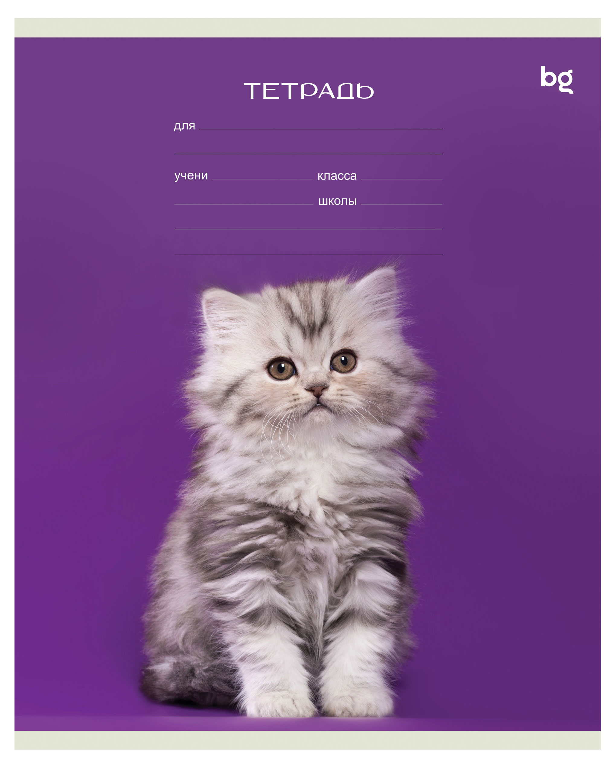 

Тетрадь BG Котики клетка А5, 12 л
