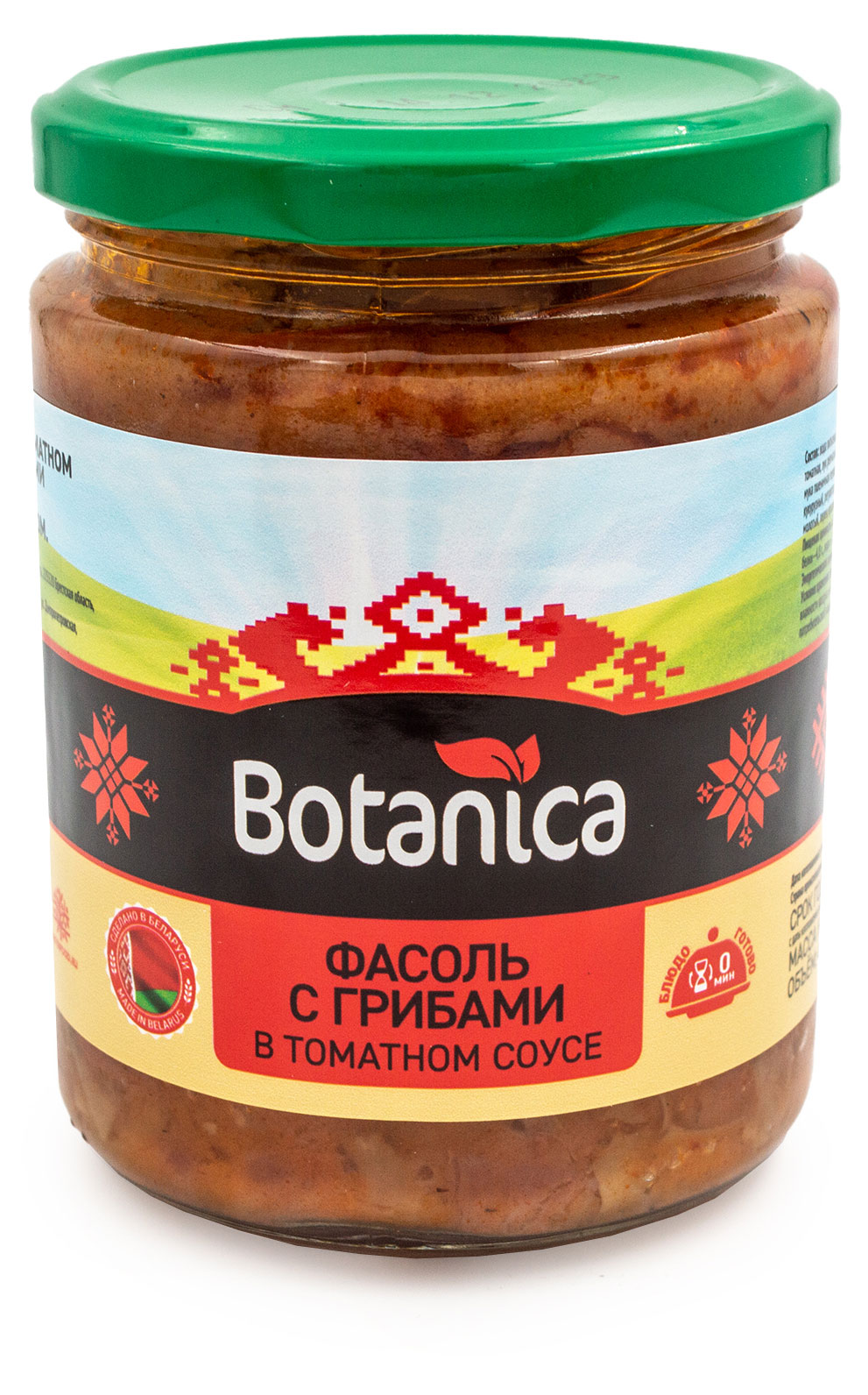 

Фасоль с грибами Botanica в томатном соусе, 420 мл