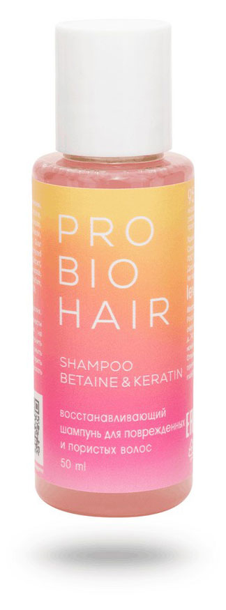 

Шампунь для волос Levrana Pro Bio Hair Восстанавливающий с кератином, 50 мл