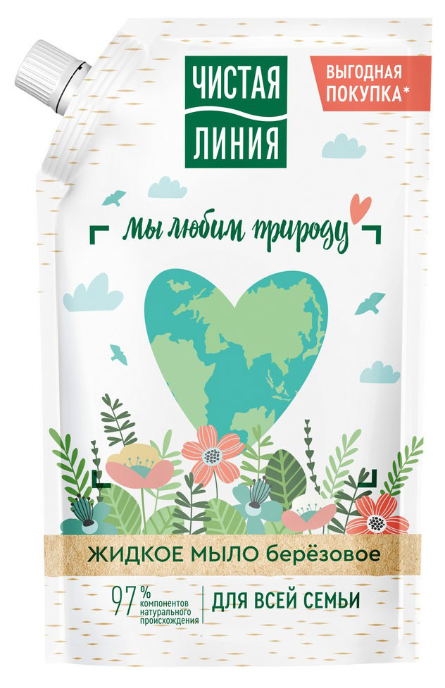 

Мыло жидкое Чистая Линия Фитотерапия берёзовое, 500 мл