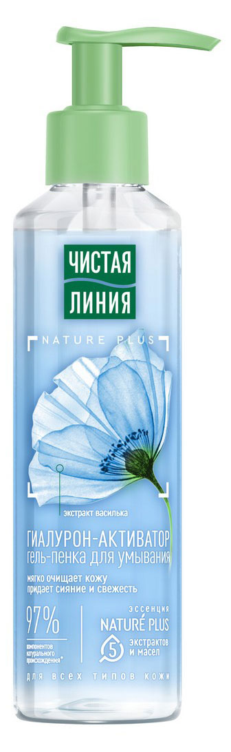 

Гель-пенка для умывания Чистая Линия для всех типов кожи, 160 мл