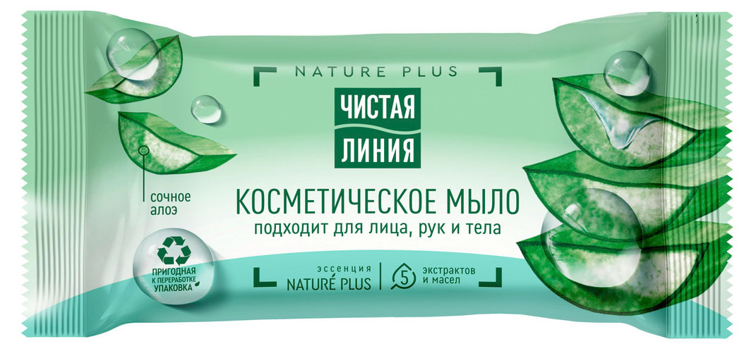 

Мыло PURE LINE Чистая линия Алоэ, 75 г