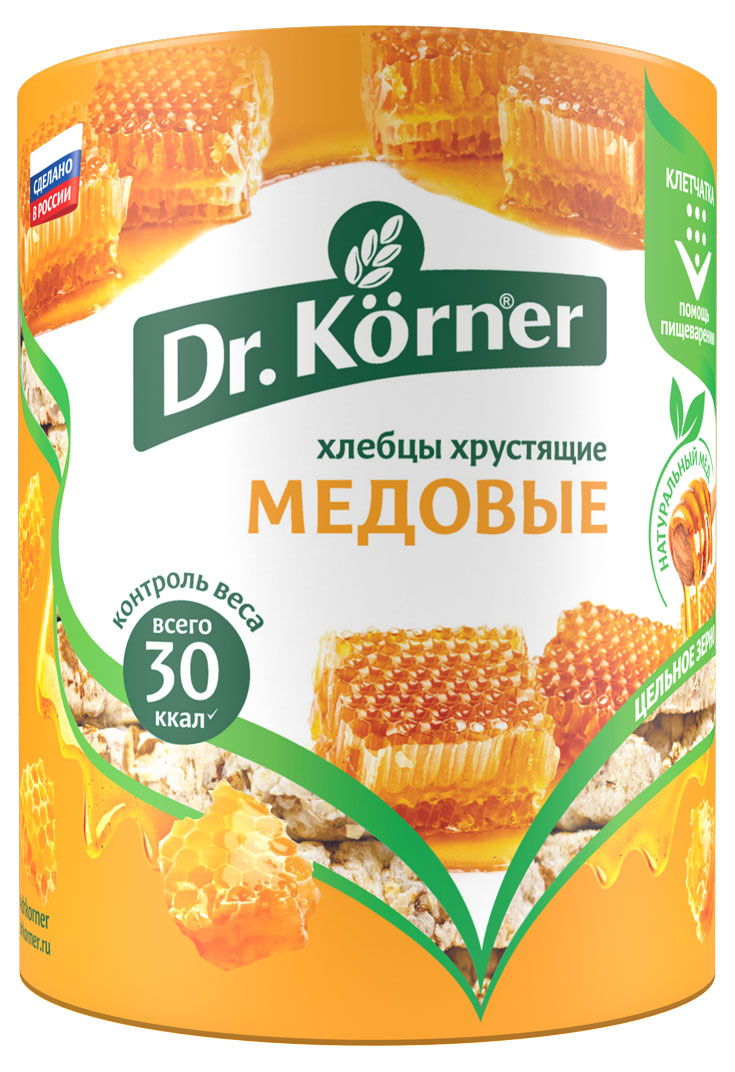 

Хлебцы Dr. Korner Медовый злаковый коктейль, 100 г