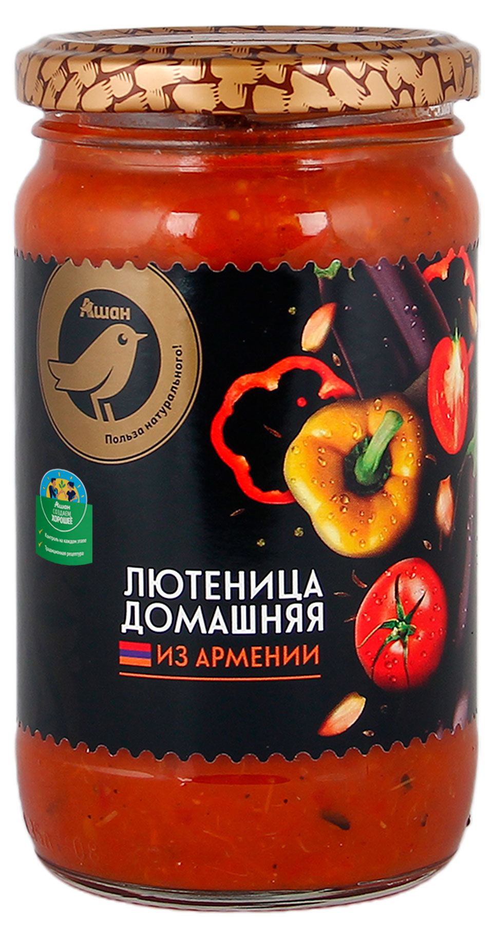 

Лютеница АШАН Золотая птица домашняя, 360 г