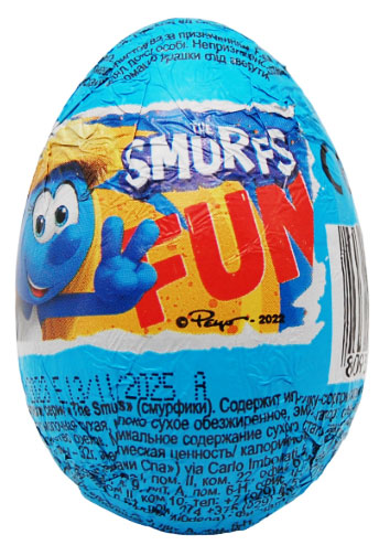 

Яйцо шоколадное Zaini смурфики, 20 г