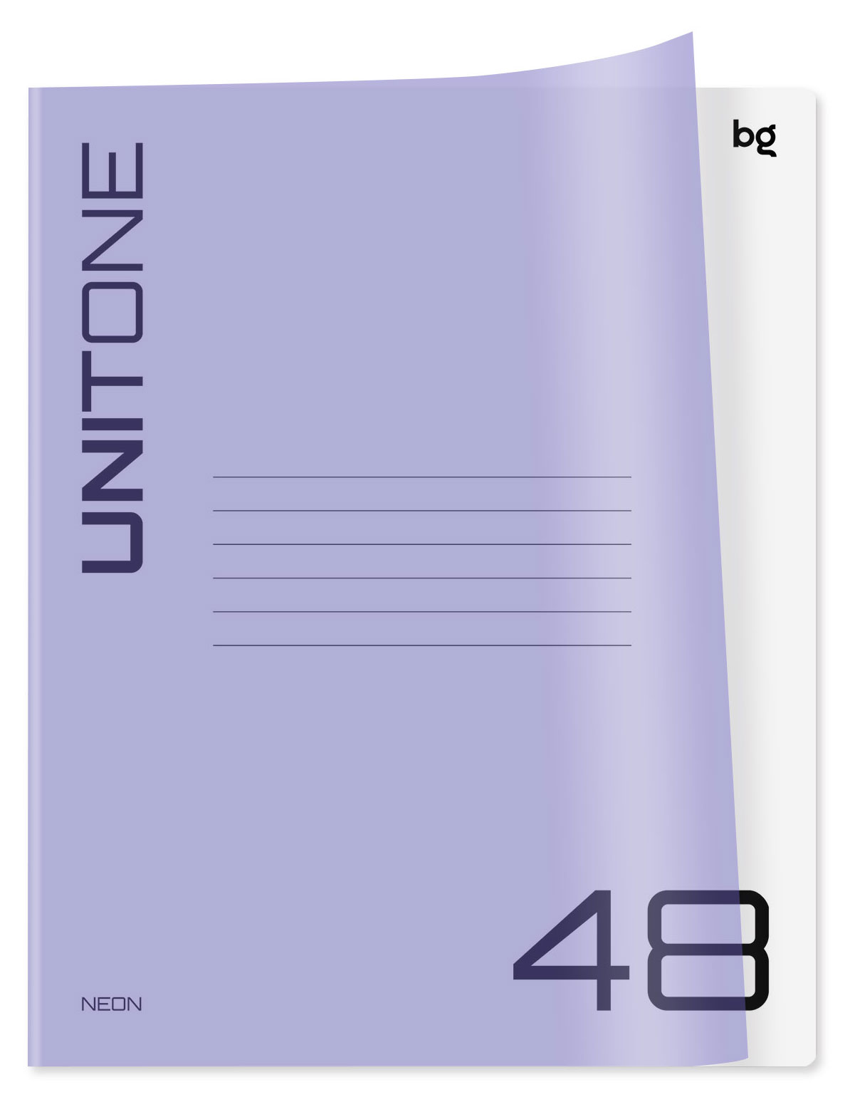 

Тетрадь BG UniTone Neon клетка А5, 48 л