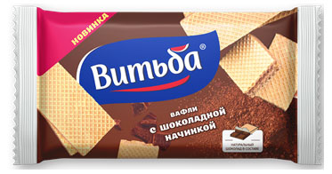 

Вафли Витьба шоколадная начинка, 120 г