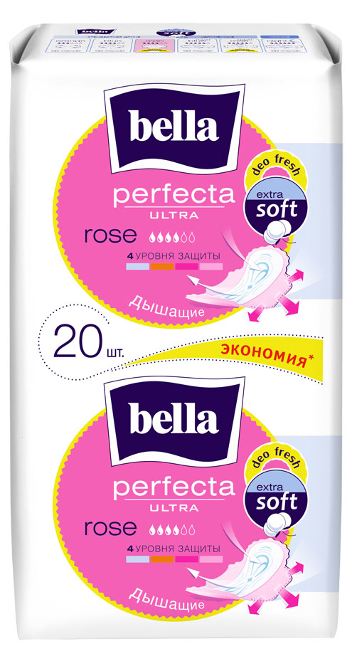 

Прокладки гигиенические Bella Perfecta Ultra Rose, 20 шт