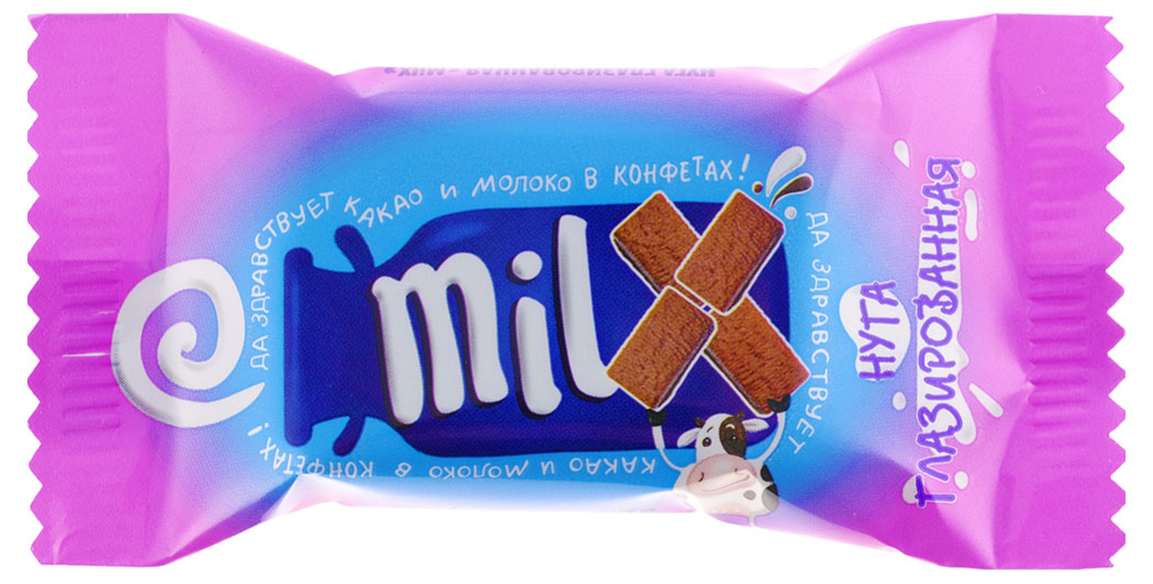 

Конфеты Milx Нуга глазированная, вес