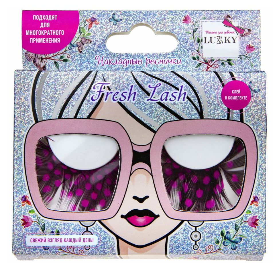 

Ресницы накладные Lukky Fresh Lash розовые