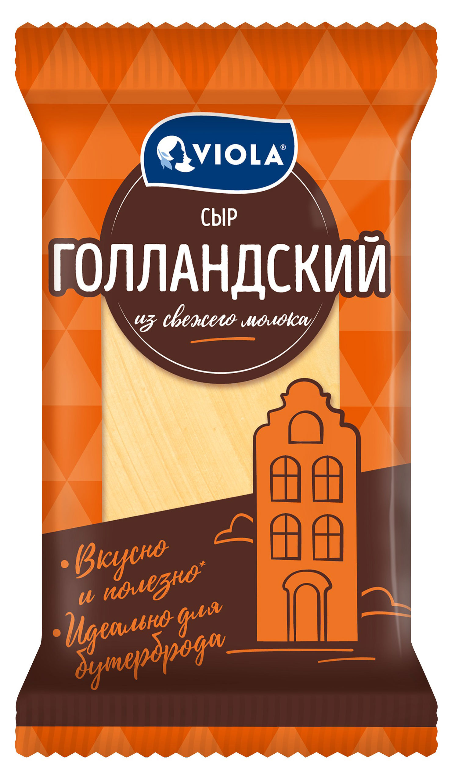 

Сыр полутвердый Viola Голландский кусок 45% БЗМЖ, 180 г