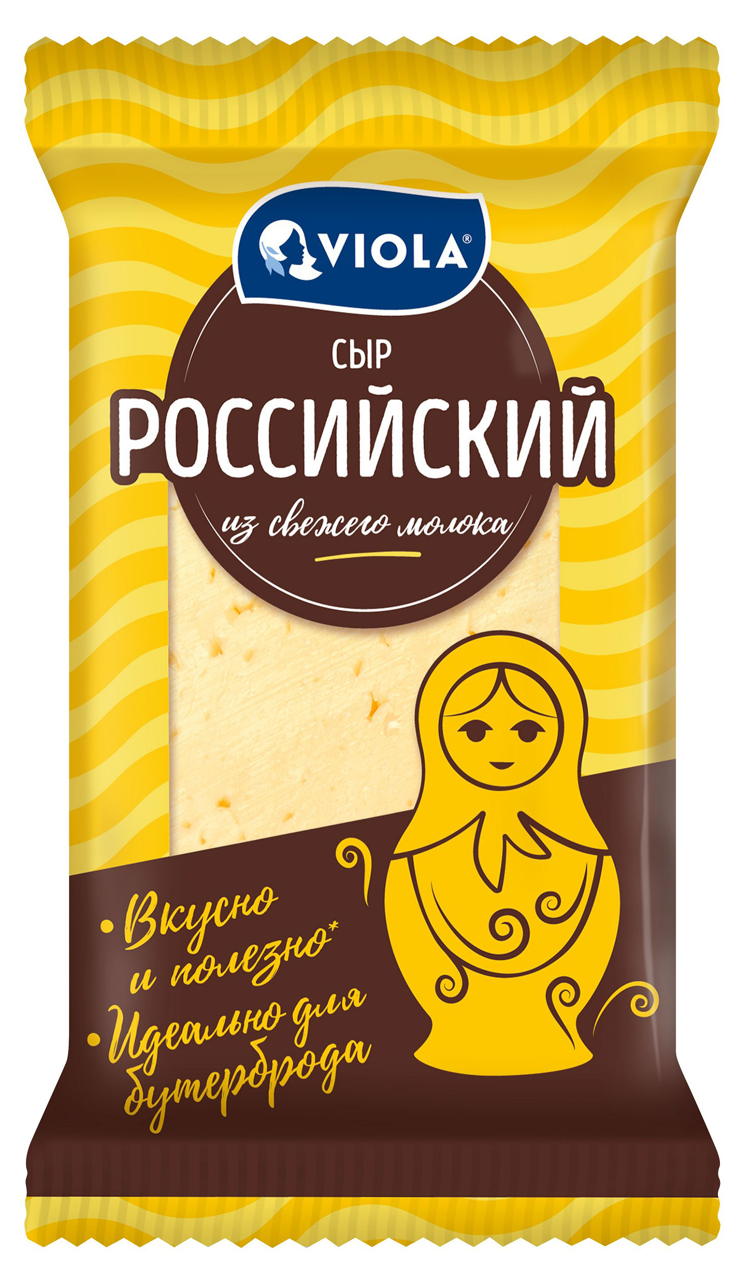

Сыр полутвердый Viola Российский кусок 50% БЗМЖ, 180 г