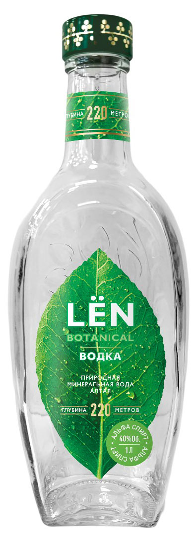 

Водка LЁN на минеральной воде Алтая Россия, 1 л