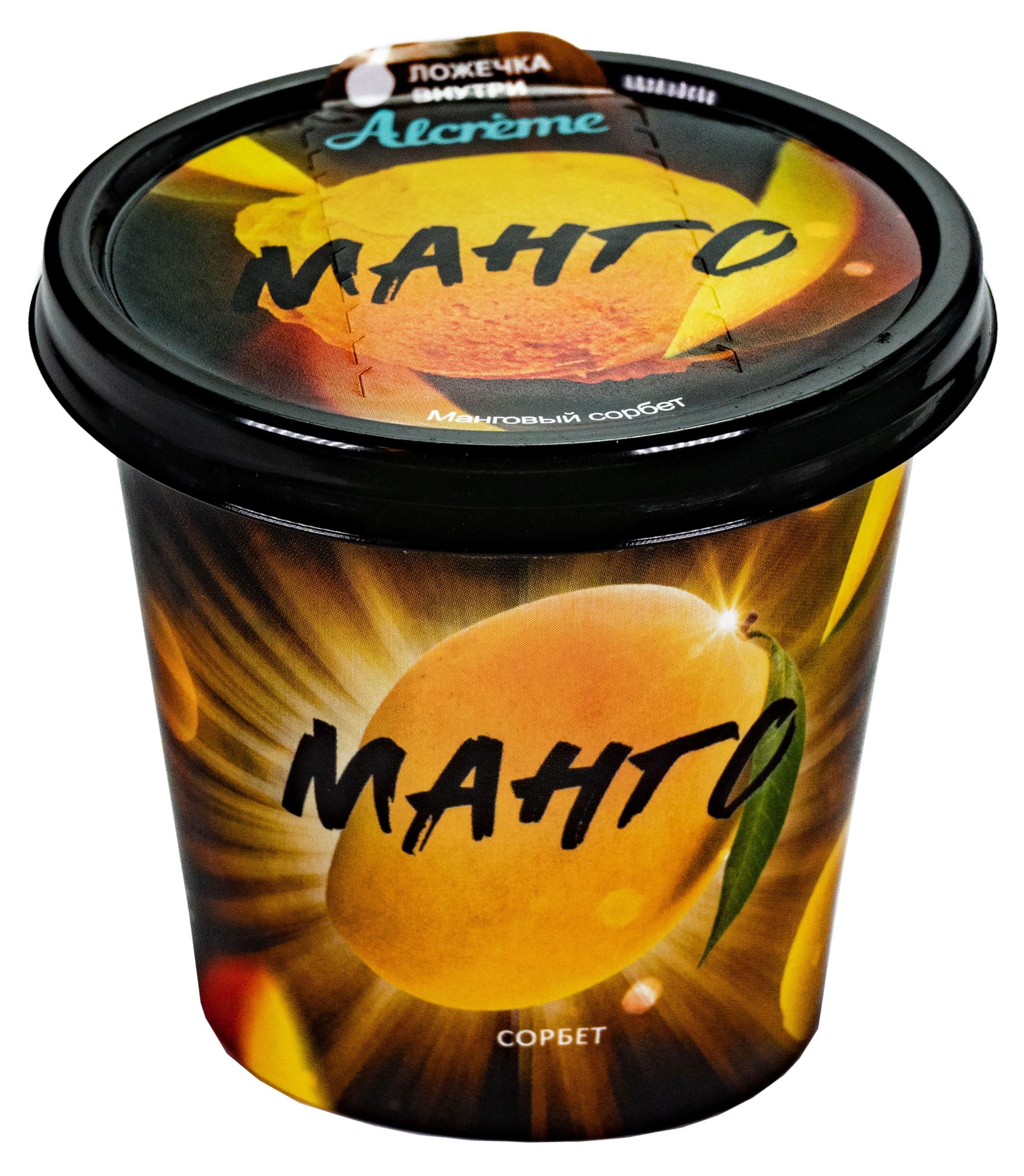 

Фруктовый сорбет Alcreme Манго, 150 мл