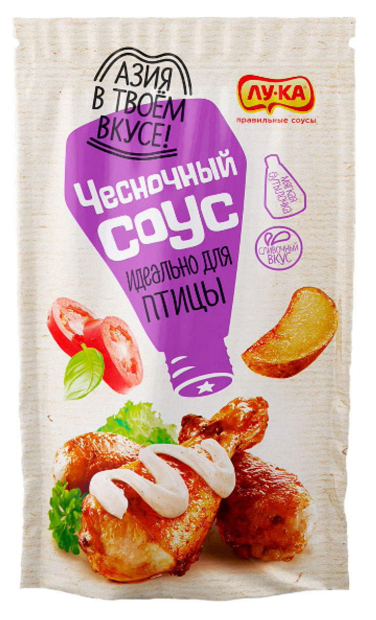 

Соус майонезный Лу-Ка Чесночный для птицы, 270 мл