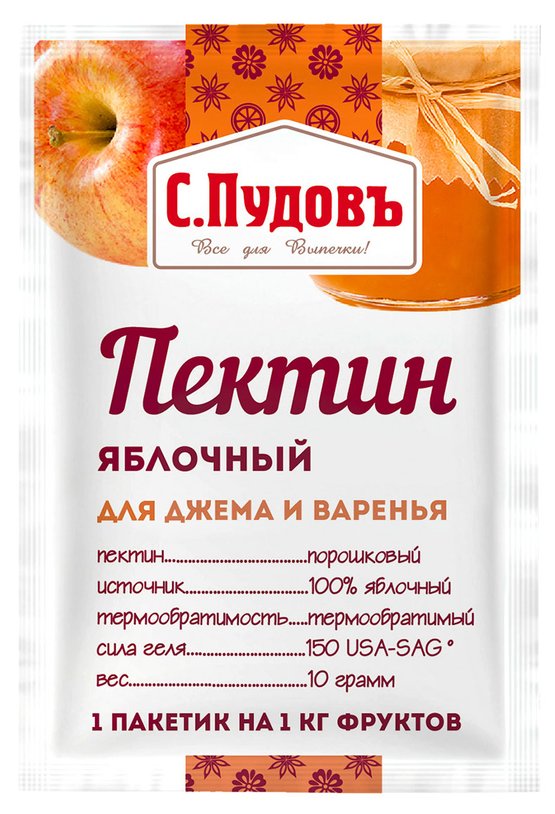 

Пектин яблочный С.Пудовъ для джема и варенья, 10 г