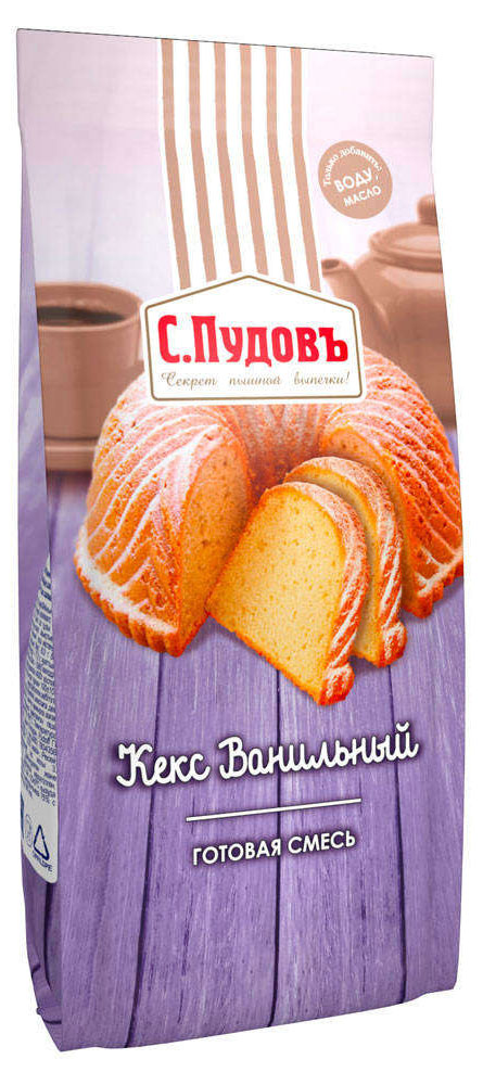 

Смесь для выпечки С.Пудовъ кекс ванильный, 400 г