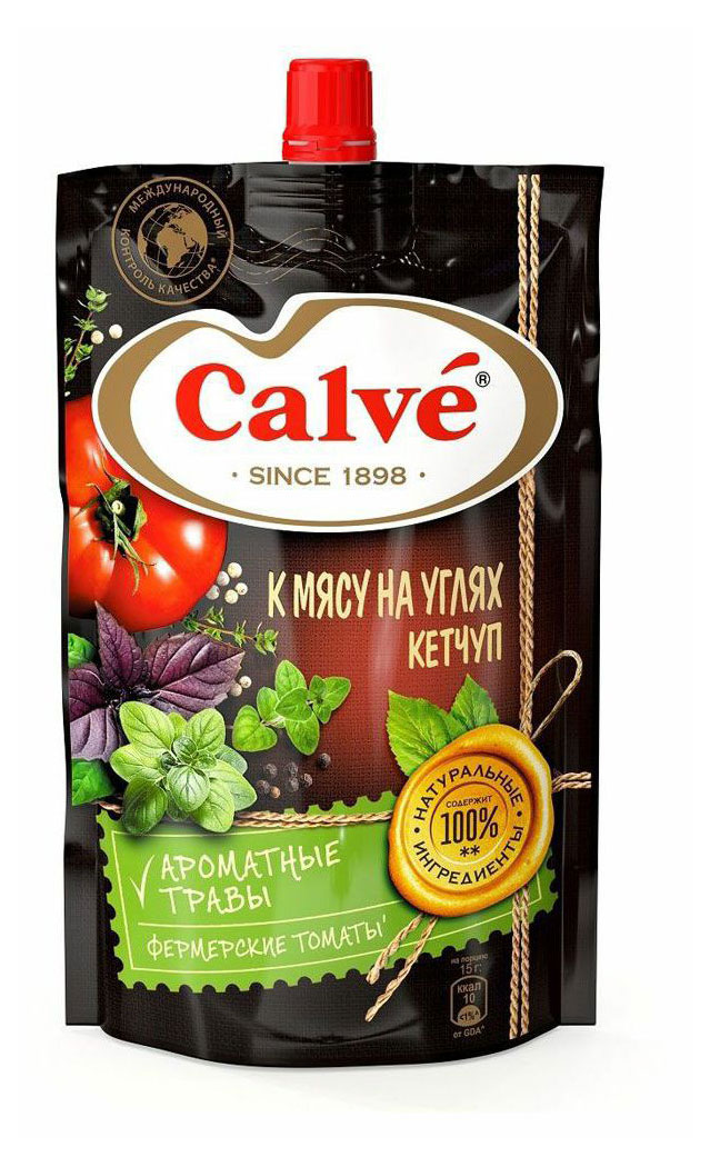 

Кетчуп томатный Calve к мясу на углях, 350 г